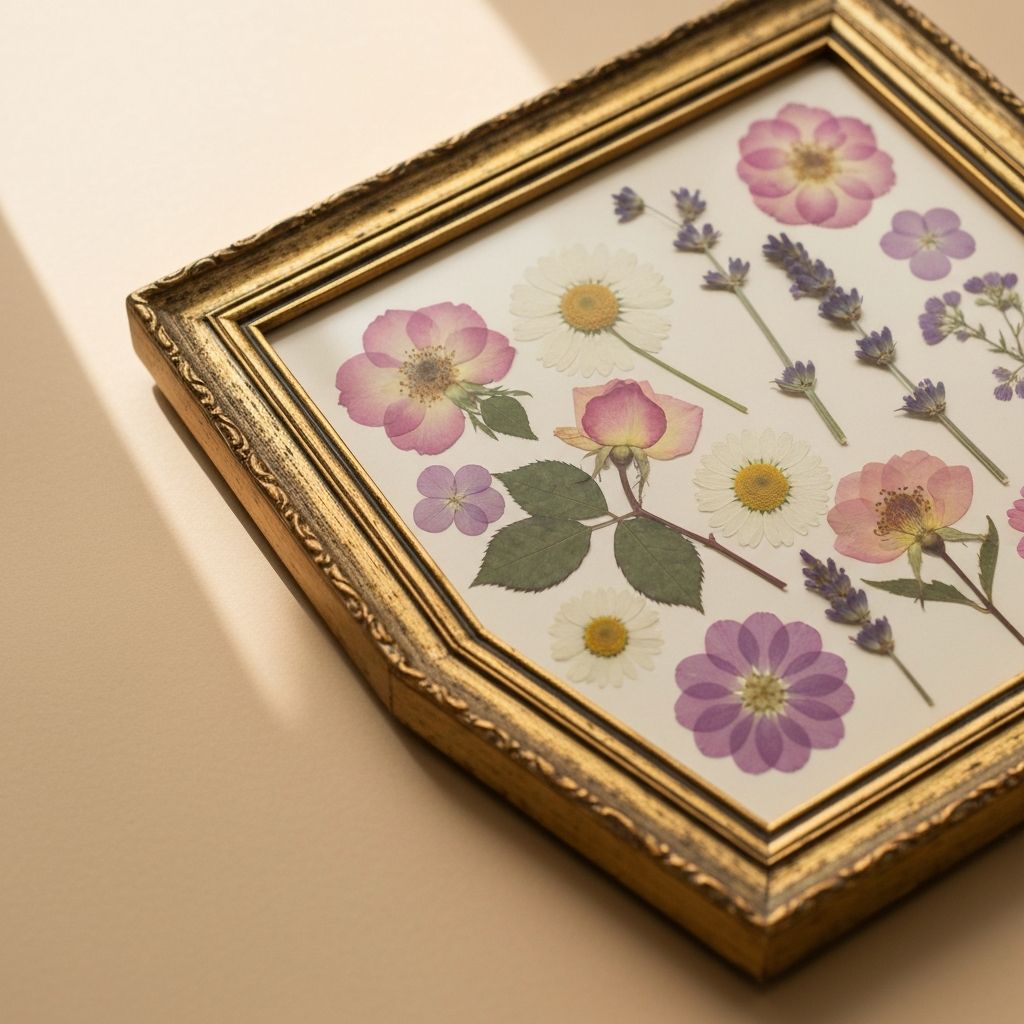 액자 꽃 작품