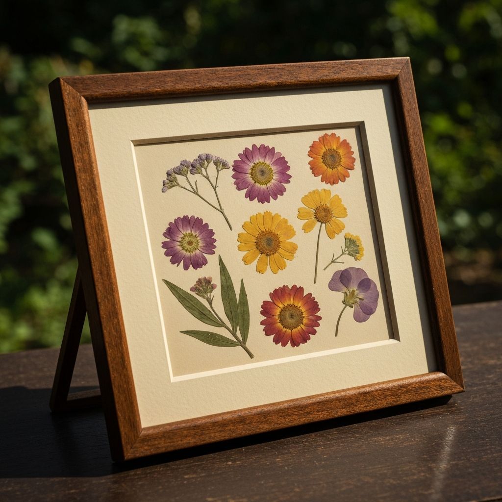 클래식 액자 꽃